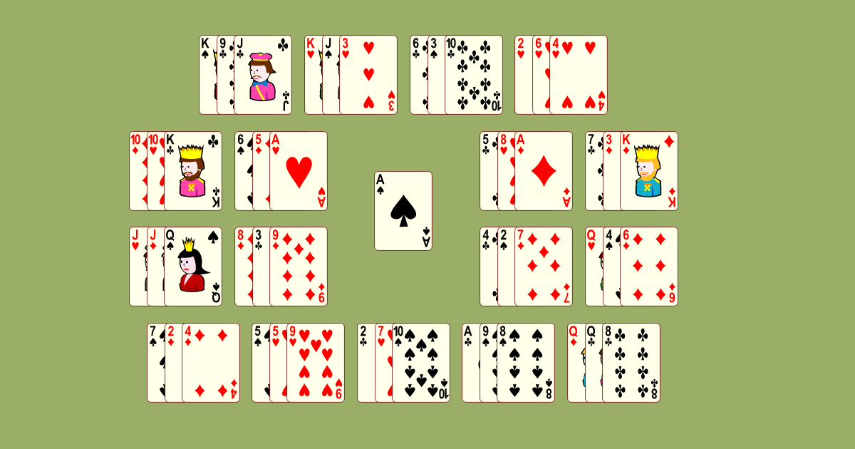 FreeCell (Quatro baralhos) \ Jogos de paciência Panoidl ENTERTAINMENT