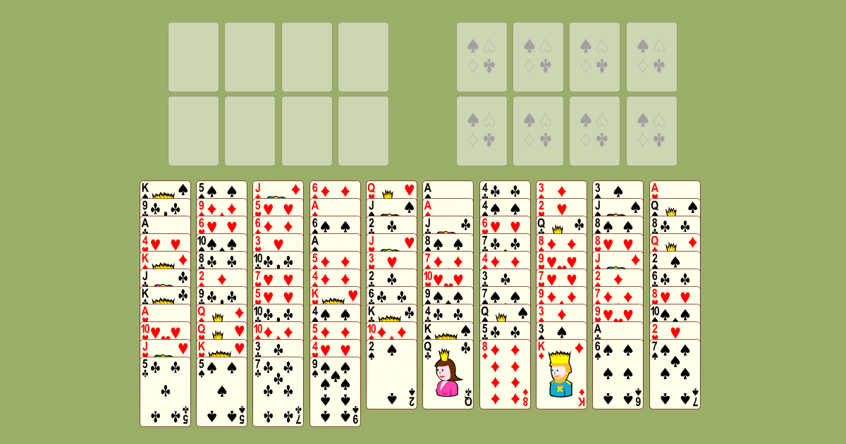 Double FreeCell - jogo de Paciência online grátis jogar agora!