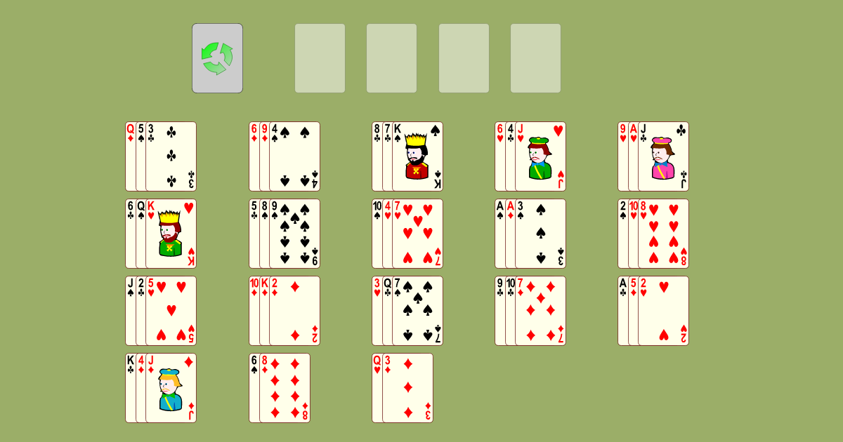 FreeCell (Quatro baralhos) \ Jogos de paciência Panoidl ENTERTAINMENT