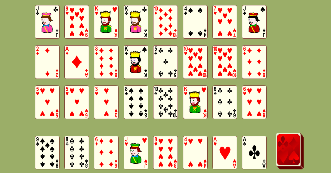 FreeCell (Dois baralhos) \ Jogos de paciência Panoidl ENTERTAINMENT