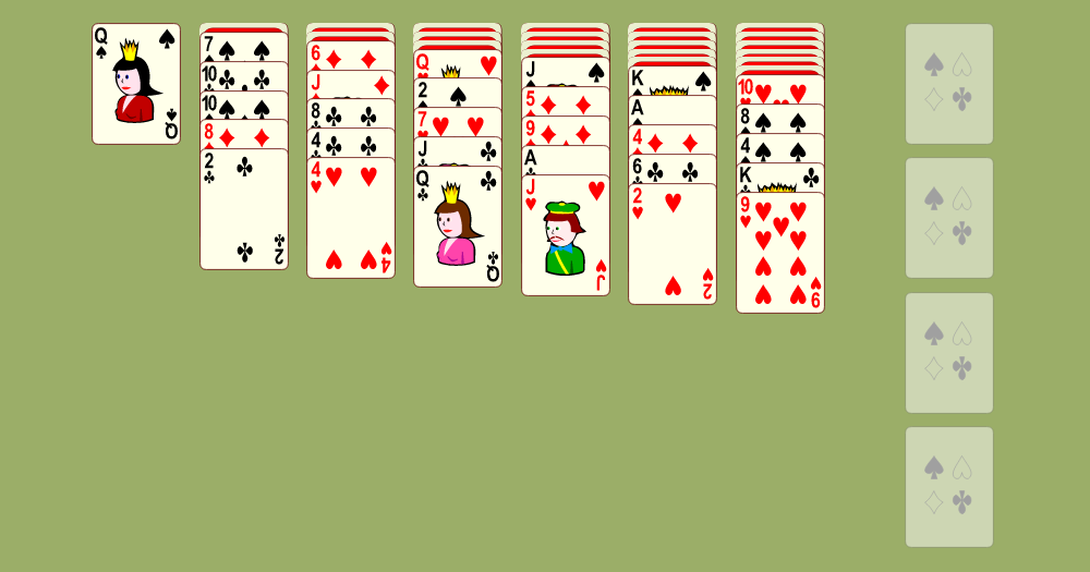 FreeCell (Quatro baralhos) \ Jogos de paciência Panoidl ENTERTAINMENT