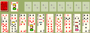 FreeCell (Quatro baralhos) \ Jogos de paciência Panoidl ENTERTAINMENT